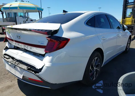 2021 Hyundai Sonata Blue z USA, uszkodzony, nr VIN KMHL24JJ4MA024934